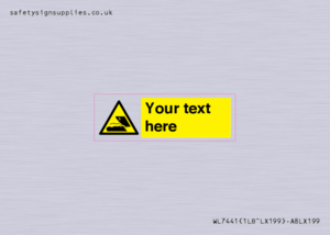 Custom Warning submerged objects in watercraft areas